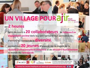 Image à la une de 28 novembre 2017 – Un Village pour AJIR avec Génération MEDEF